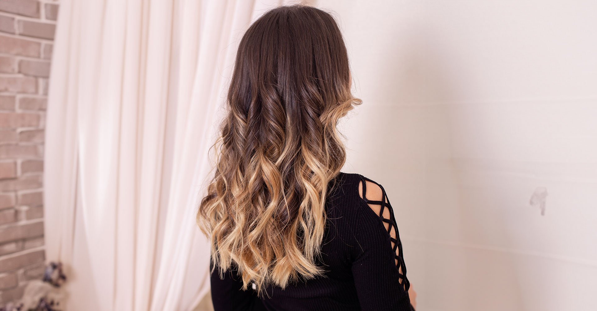 cabelo comprido com técnica de mechas ombré hair
